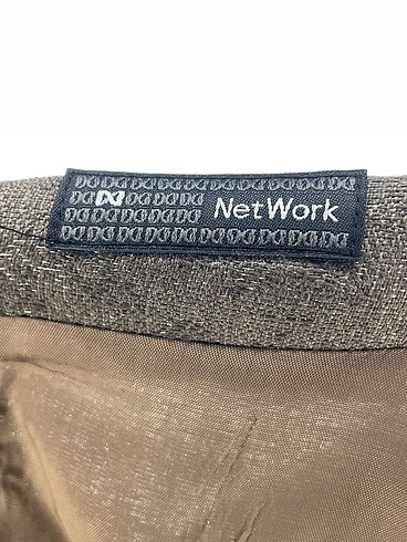 34 Beden kahverengi Renk Network Kısa Elbise %70 İndirimli.