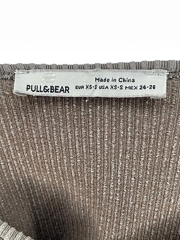 xs Beden gri Renk Pull and Bear Mini Üst %70 İndirimli.