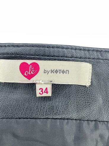 34 Beden siyah Renk Koton Mini Etek %70 İndirimli.