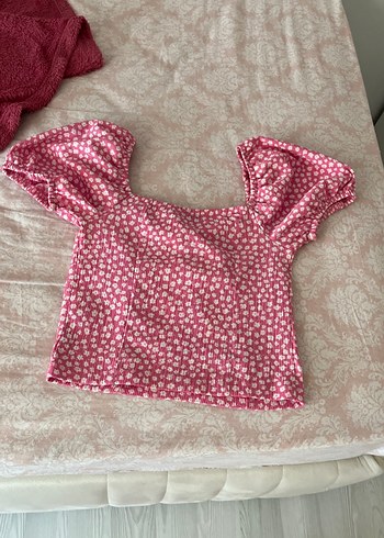 Pembe Dantel Detaylı Bohem Kadın Bluz - Görsel 2