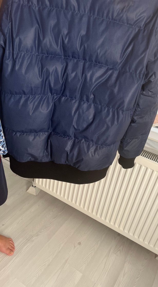 Düğmeli Erkek  Lacivert Mont - Görsel 2