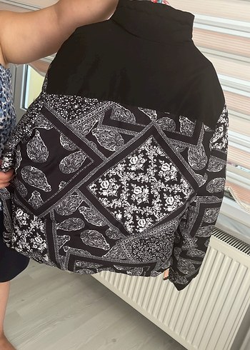 Desenli unisex Kadın Street Wear Ceket - Görsel 2