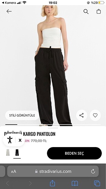 Stradivarius Stradivarius Karga Pantolon