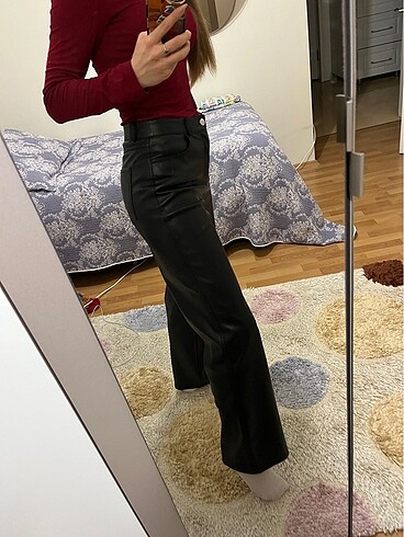 Stradivarius Deri pantolon