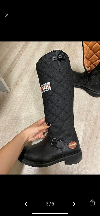 38 Beden harley davidson siyah cizme