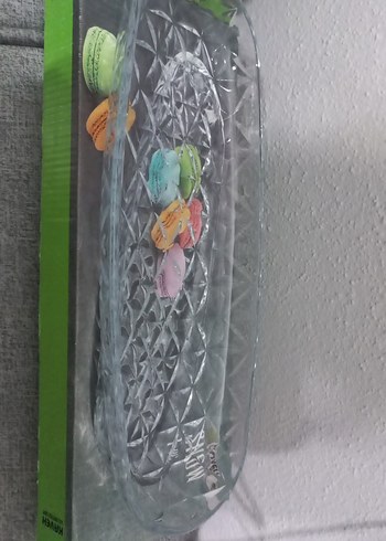 glass santa 40 cm balık sırtı baton sunumluk - Görsel 3