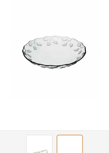 Paşabahçe 6'lı Beyaz Cam Tatlı Tabağı - Görsel 2