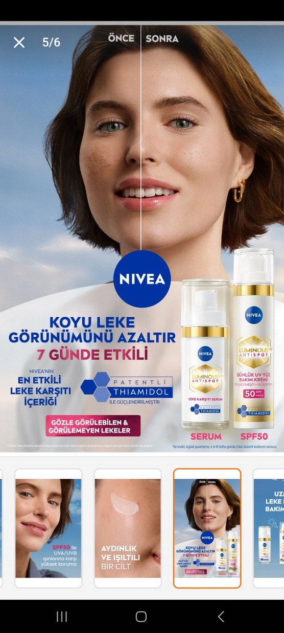 Nivea Luminous630 SPF50 Gündüz Yüz Kremi 40 ml güneş koruyucu - Görsel 4