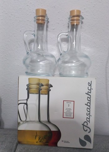 Camdan yapılmış 2'li yağlık seti - Görsel 4