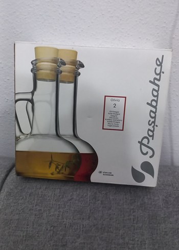 Camdan yapılmış 2'li yağlık seti - Görsel 3