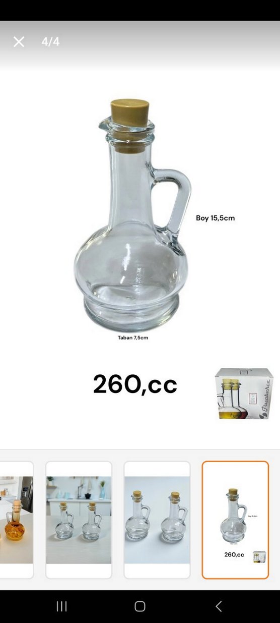 Camdan yapılmış 2'li yağlık seti - Görsel 2