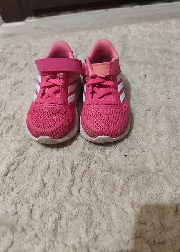 Kız Çocuk Pembe Cırt Cırtlı Spor Ayakkabı