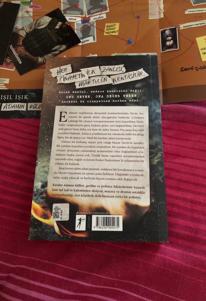 (Kardan adamın külleri )Dedektiflik ve Suç Haritası Poster ve - Görsel 5