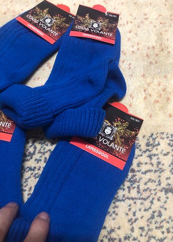 Mavi Erkek Midi Çoraplar - COUSVOLANTE - Görsel 6