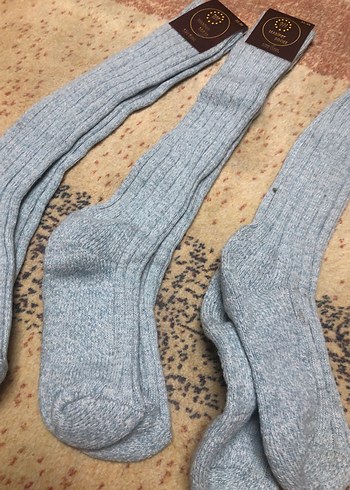 Gri Erkek Midi Çorap - Görsel 2