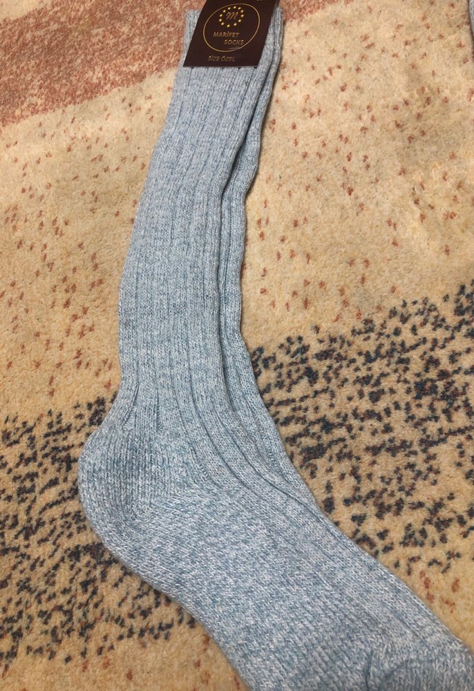 Gri Erkek Midi Çorap - Görsel 3