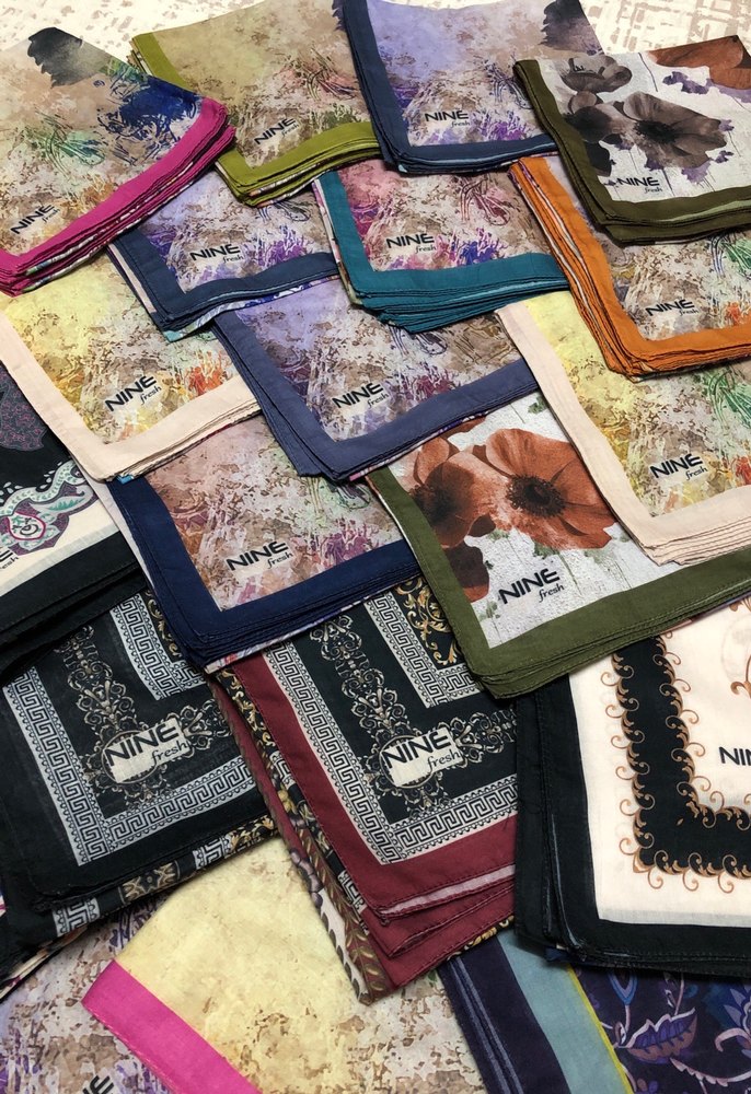 Çok Renkli Bohem Baskılı Kadın tülbent eşarp - Görsel 4