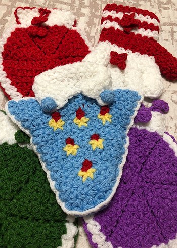 Renkli Örgü Banyo lifi - Görsel 3