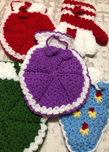 Renkli Örgü Banyo lifi - Görsel 4