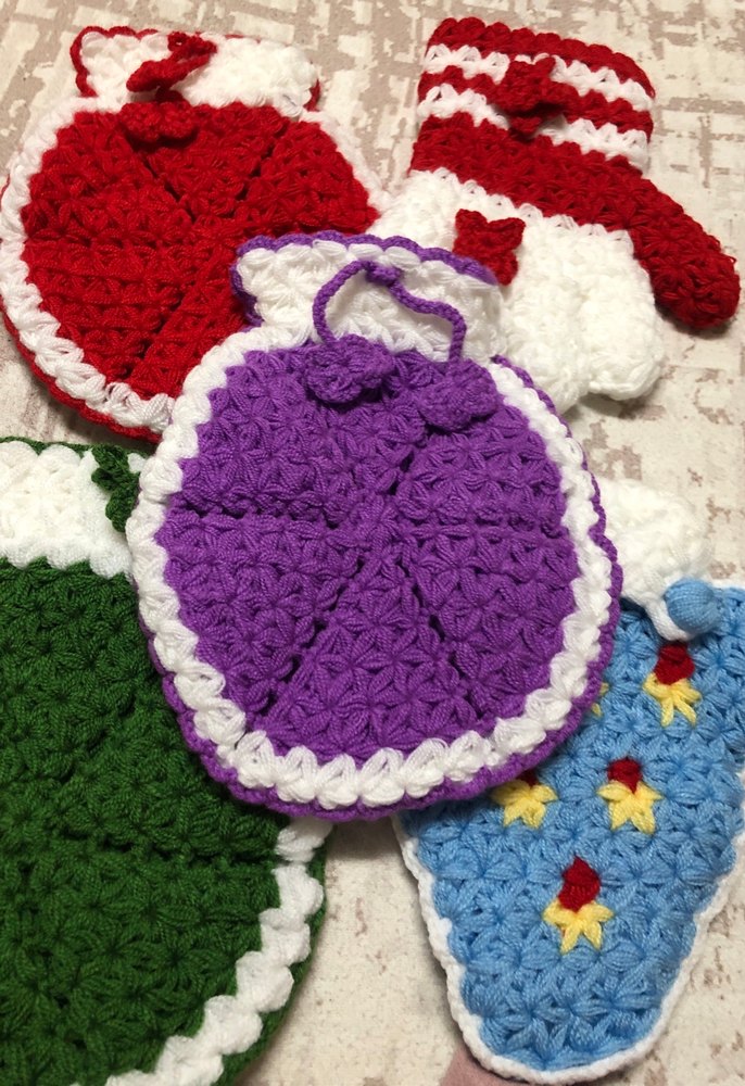 Renkli Örgü Banyo lifi - Görsel 4