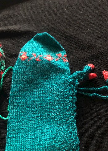 Kadın Örgü cetük  Çiçek Detaylı - Görsel 11