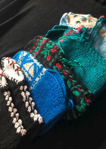 Kadın Örgü cetük  Çiçek Detaylı - Görsel 15