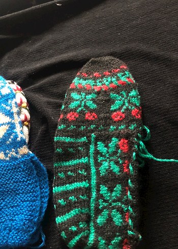 Kadın Örgü cetük  Çiçek Detaylı - Görsel 8