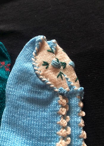 Kadın Örgü cetük  Çiçek Detaylı - Görsel 12