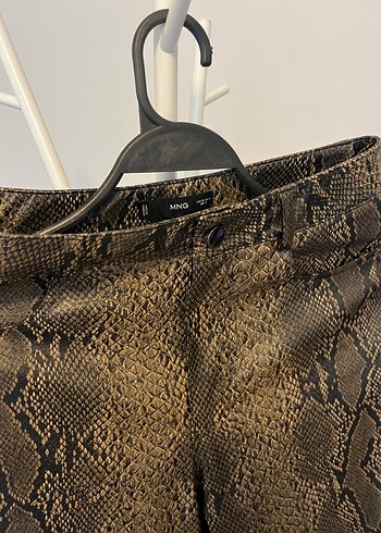 Kadın Kahverengi Yılan Desenli Pantolon - Görsel 3