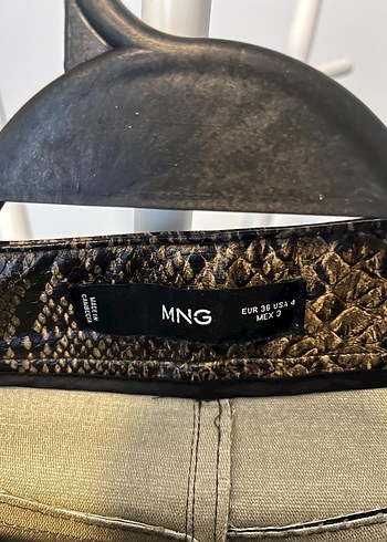 Kadın Kahverengi Yılan Desenli Pantolon - Görsel 4