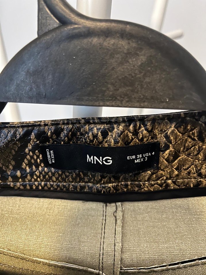 Kadın Kahverengi Yılan Desenli Pantolon - Görsel 4