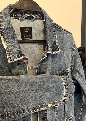 Düğmeli Mavi Oversize Denim Ceket - Görsel 3