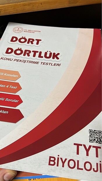 MEB dört dörtlük TYT biyoloji soru bankası