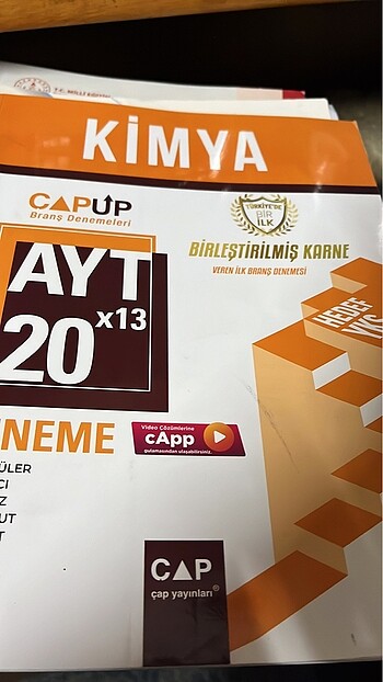 Çap up Ayt kimya denemeleri
