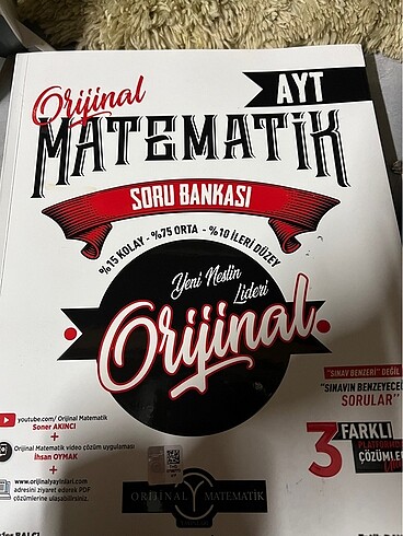 Orijinal yayınları ayt matematik soru bankası