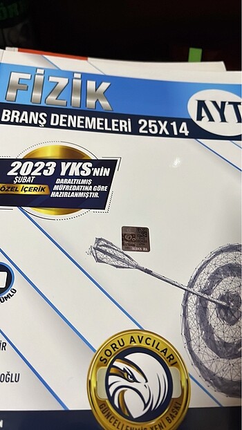 1 adet Apotemi ayt fen bilimleri denemesi bir adet bilgi sarmal