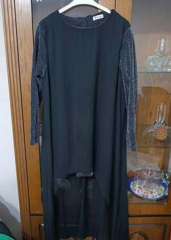 Diğer Uzun Kollu Siyah Gotik Kadın Tunik