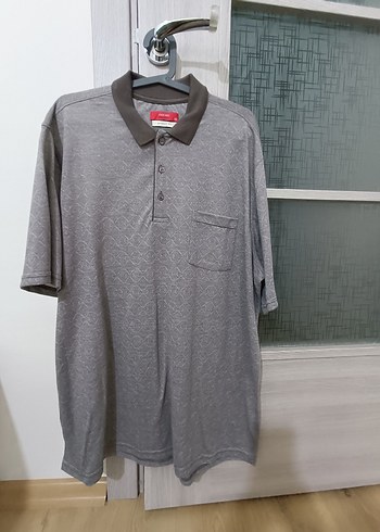 MORVEN Gri Kısa Kollu Polo Tişört