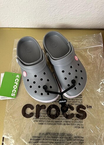 36 Beden gri Renk Crocs Terlik 36 Numara 