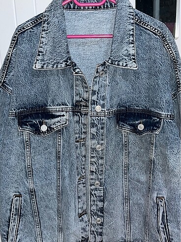 l Beden mavi Renk Oversize kot ceket