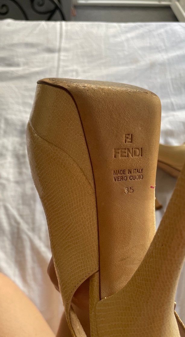 Bej Yılan Derisi Desenli Topuklu Kadın Ayakkabı - Görsel 5