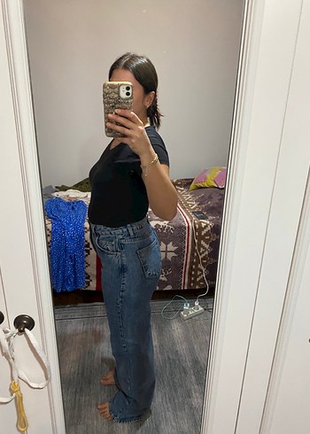 Addax Normal Kesim Siyah Kadın Denim Pantolon