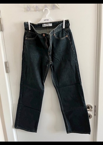 Stradivarius Koyu Lacivert Yuksek Bel Denim Jean