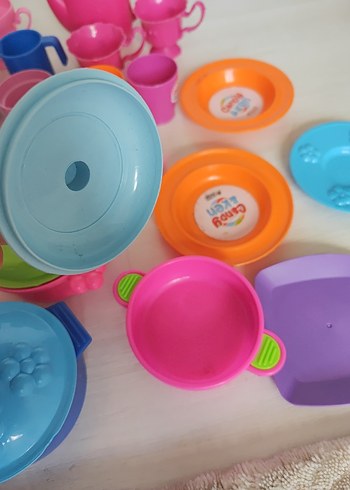 Beden Renk Renkli Plastik Oyuncak Mutfak Seti