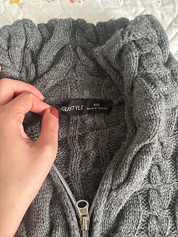 universal Beden gri Renk Oversize kazak bianco lucci