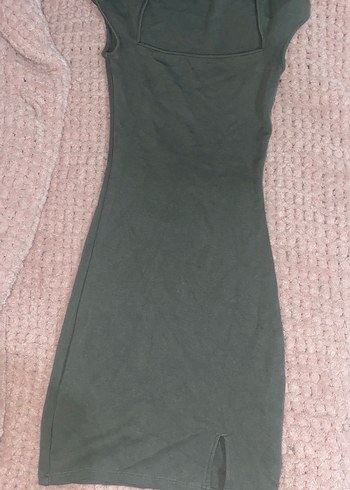 H&M haki mini elbise XS/XXS uyumlu - Görsel 2