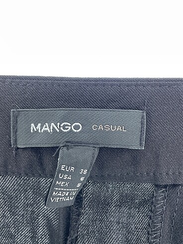 38 Beden siyah Renk Mango Düz Kesim %70 İndirimli.