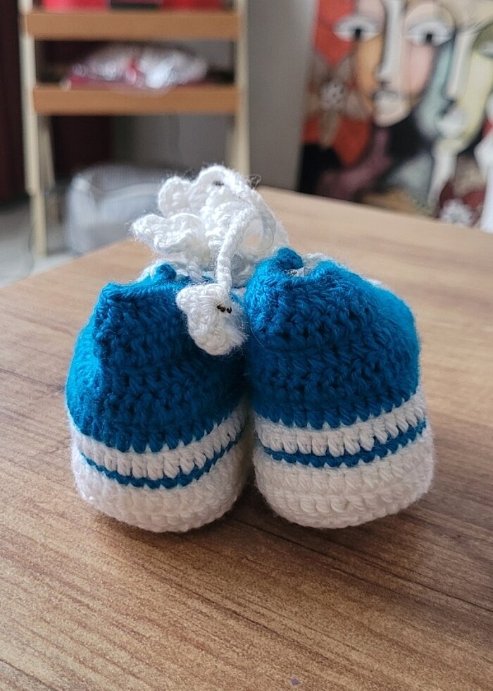 Bebek patik örgü - Görsel 4