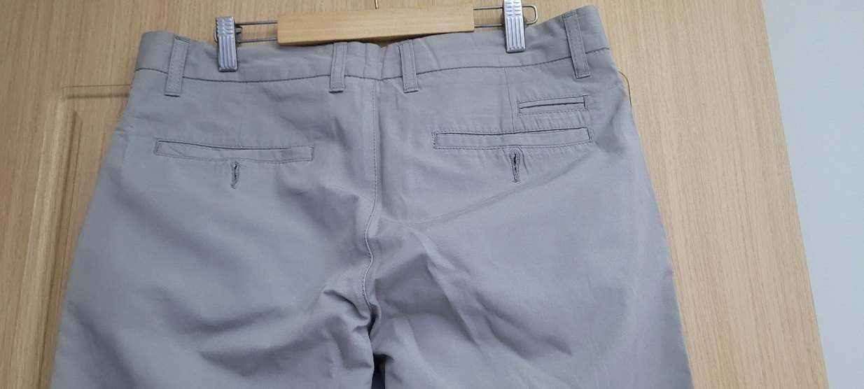 Gri Erkek Regular Fit Kemerli Pantolon - Görsel 3