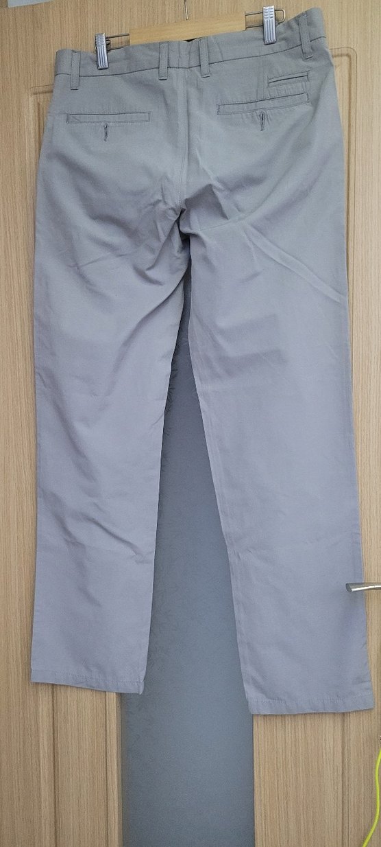 Gri Erkek Regular Fit Kemerli Pantolon - Görsel 2